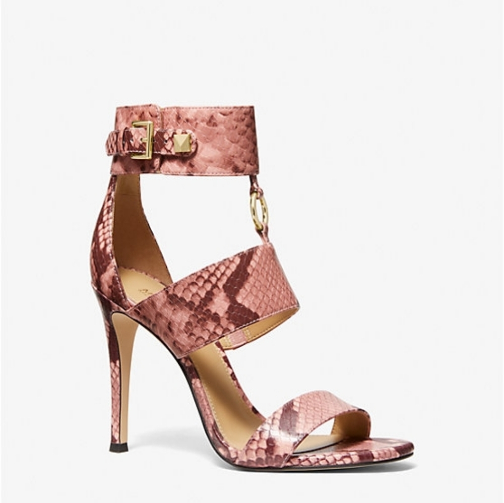 Michael Kors Blush Snake Print Heels